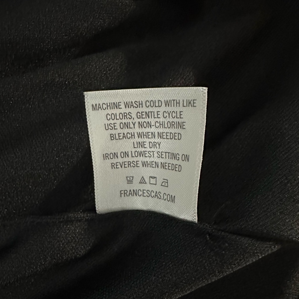 Francesca's Mi Ami Long Sleeve Ruched Crew Neck Bodycon Dress Black Size M - Picture 11 of 11